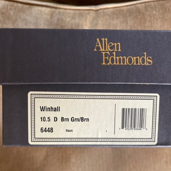 Allen Edmonds Winhall men’s dress shoes, size 10.5 D brown grain/brown - Picture 7 of 7